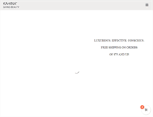 Tablet Screenshot of kahina-givingbeauty.com